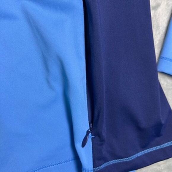 Title Nine 1/2 Zip Pullover Womens Small Colorblock Running Shirt Secret Pockets - Picture 5 of 10